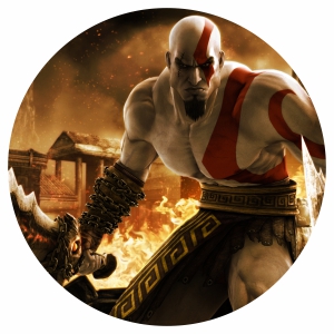 Наклейка на запаску - God of War
